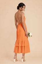 Liora Apricot alternate view 2 bridesmaid dress
