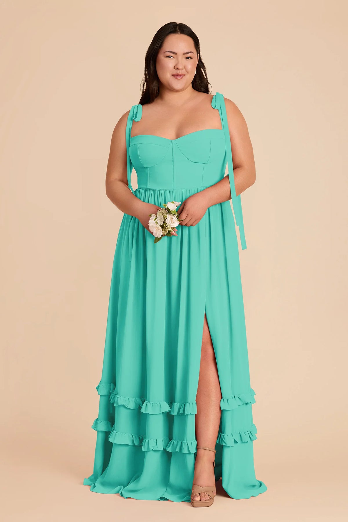 Daphne Aquamarine alternate view 1 bridesmaid dress