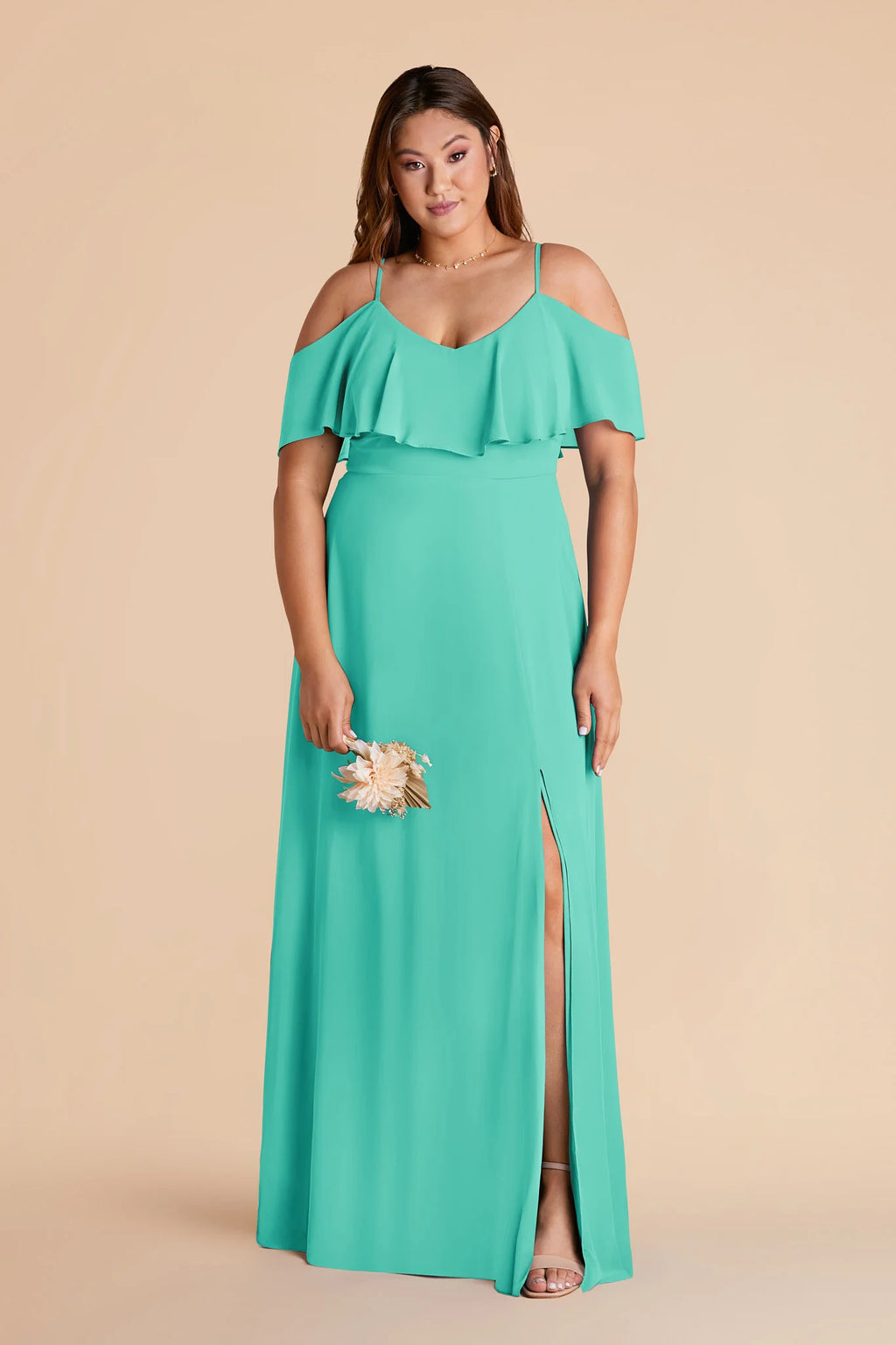 Genevieve Aquamarine alternate view 1 bridesmaid dress
