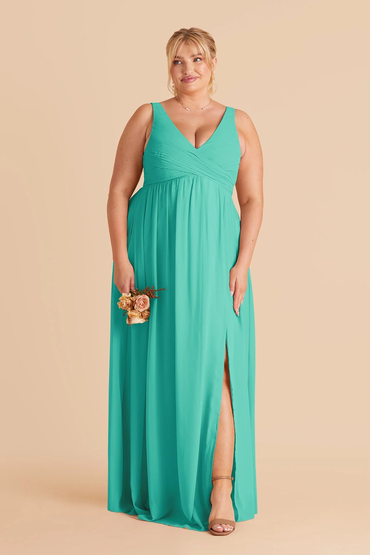 Annelise Aquamarine alternate view 1 bridesmaid dress