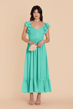 Talia Aquamarine alternate view 2 bridesmaid dress