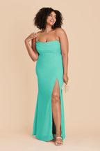 Odessa Aquamarine alternate view 2 bridesmaid dress