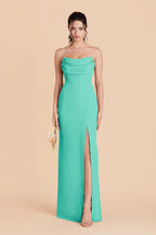 Odessa Aquamarine alternate view 1 bridesmaid dress