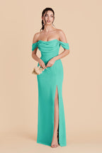 Odessa Aquamarine alternate view 3 bridesmaid dress