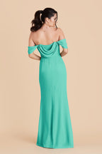 Odessa Aquamarine alternate view 7 bridesmaid dress