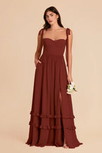Daphne Black Cherry alternate view 2 bridesmaid dress