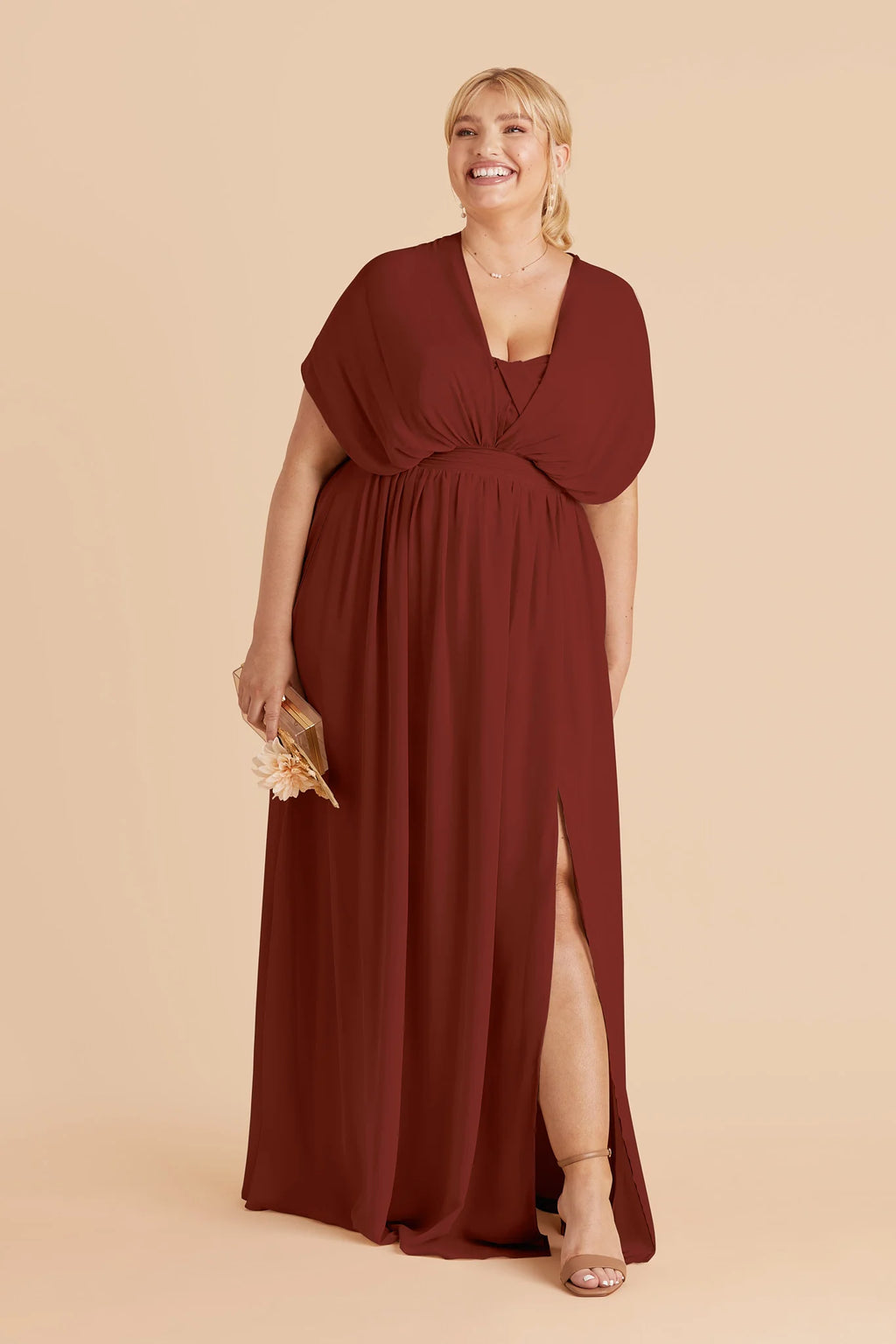 Elodie Black Cherry alternate view 1 bridesmaid dress
