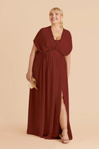 Elodie Black Cherry alternate view 1 bridesmaid dress