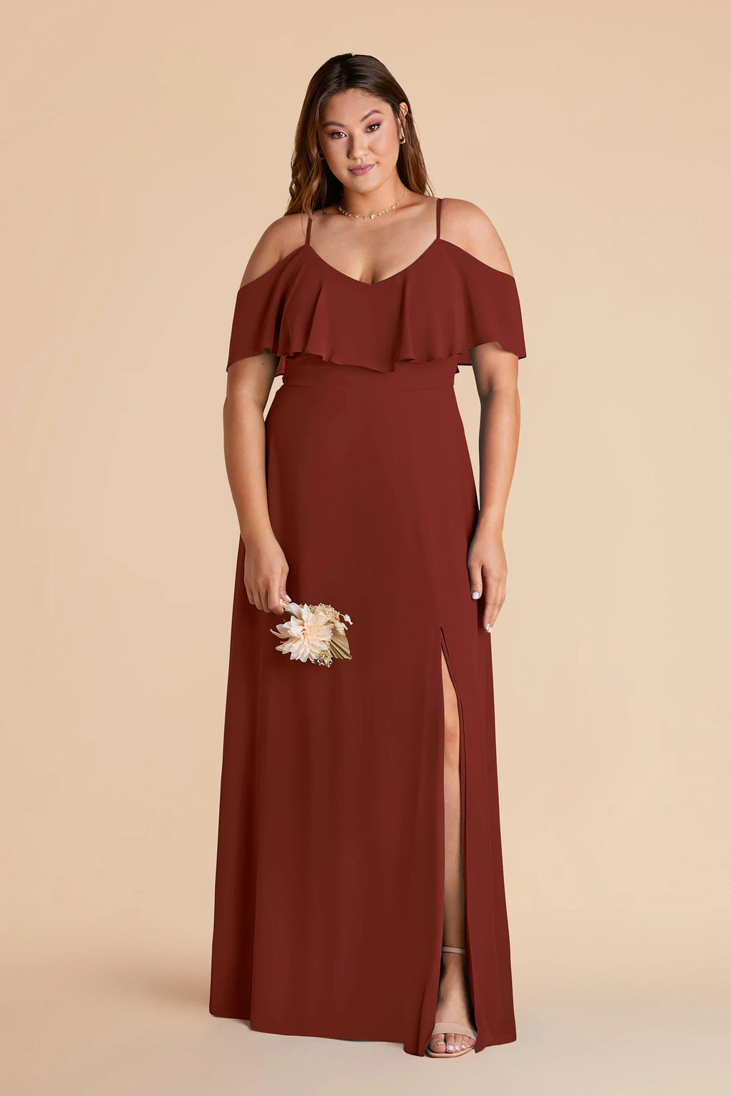 Genevieve Black Cherry alternate view 1 bridesmaid dress