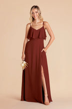Genevieve Black Cherry alternate view 2 bridesmaid dress