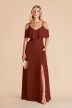 Genevieve Black Cherry alternate view 3 bridesmaid dress