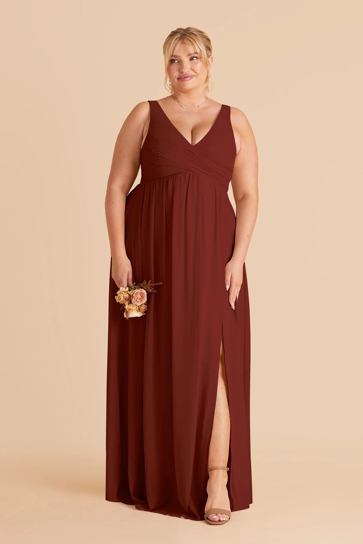 Annelise Black Cherry alternate view 1 bridesmaid dress