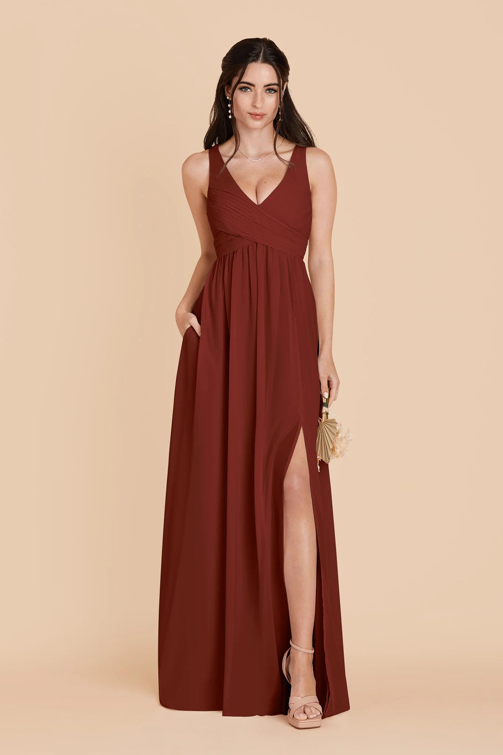 Annelise Black Cherry alternate view 2 bridesmaid dress