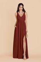 Annelise Black Cherry alternate view 2 bridesmaid dress