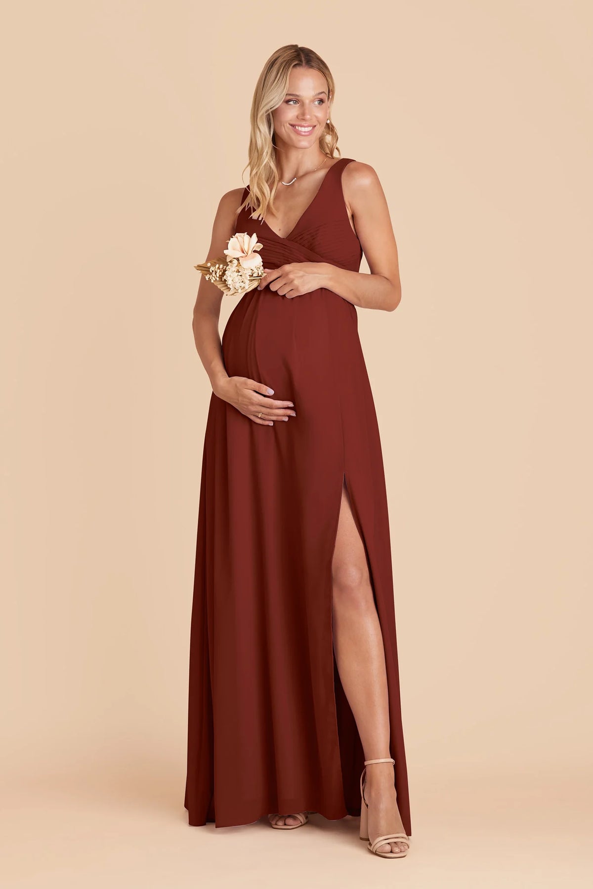 Annelise Black Cherry alternate view 4 bridesmaid dress