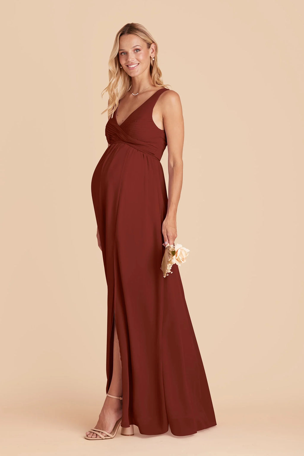Annelise Black Cherry alternate view 5 bridesmaid dress