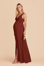 Annelise Black Cherry alternate view 5 bridesmaid dress