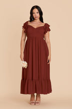 Talia Black Cherry alternate view 1 bridesmaid dress