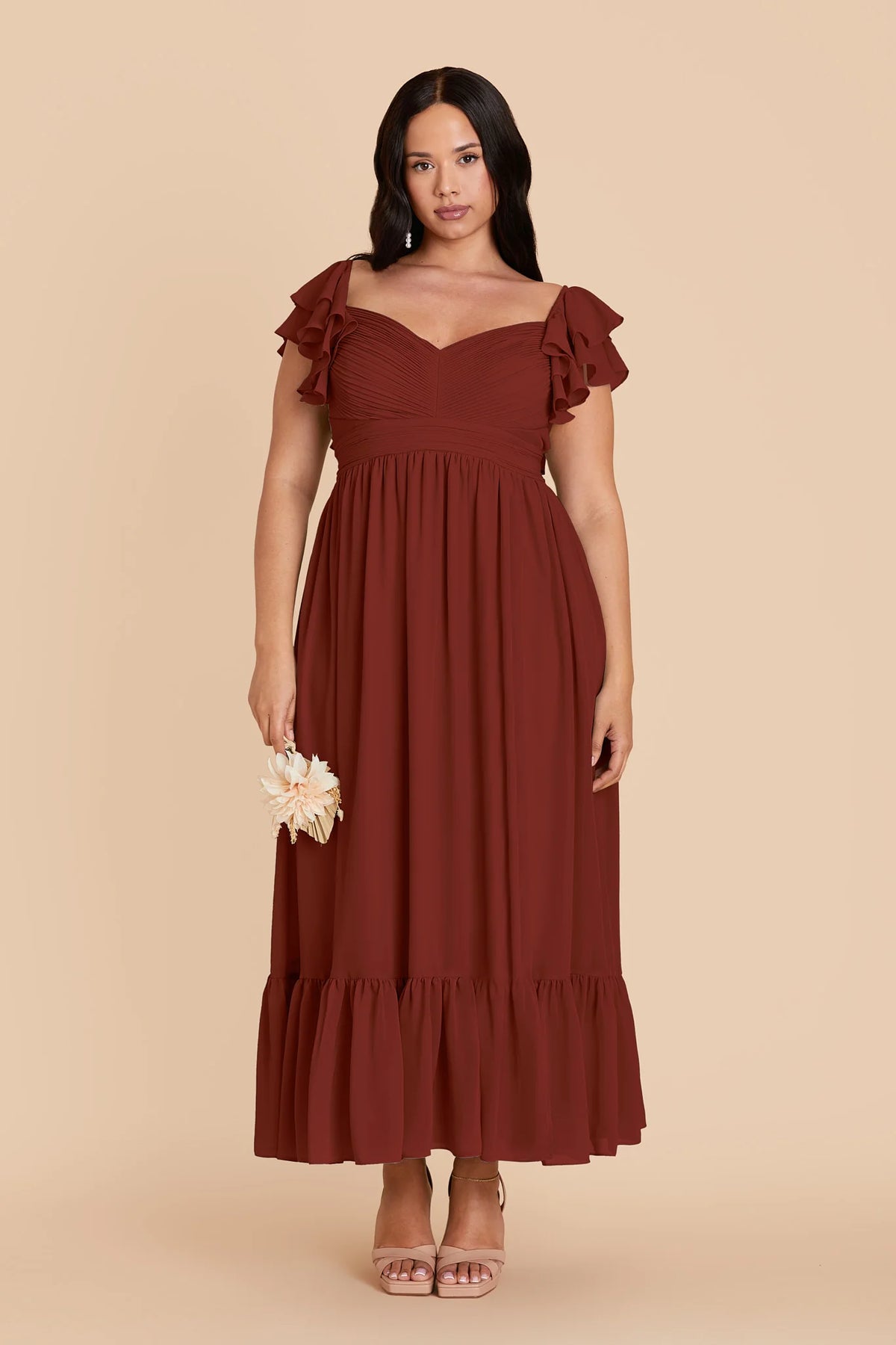 Talia Black Cherry alternate view 1 bridesmaid dress
