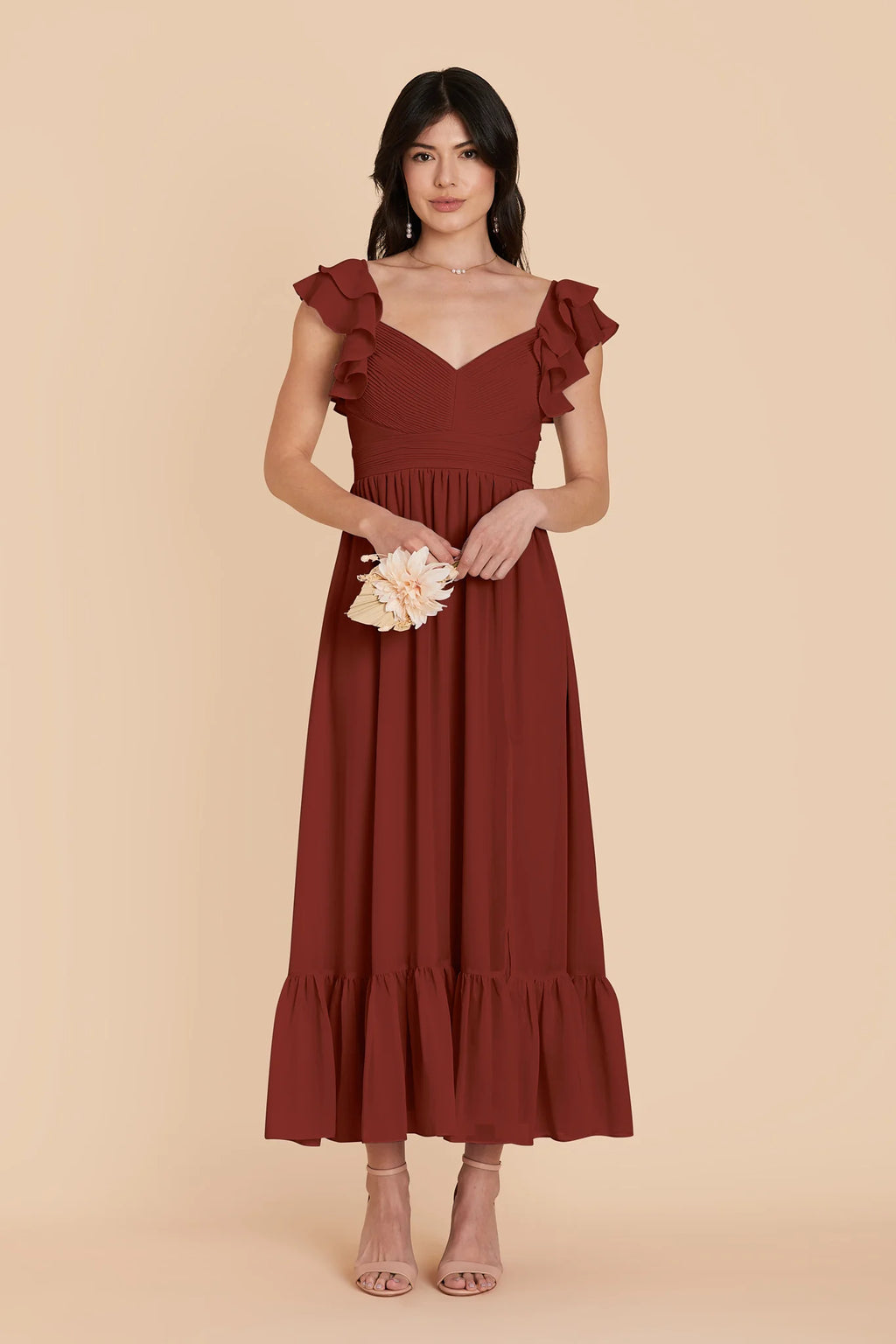 Talia Black Cherry alternate view 2 bridesmaid dress