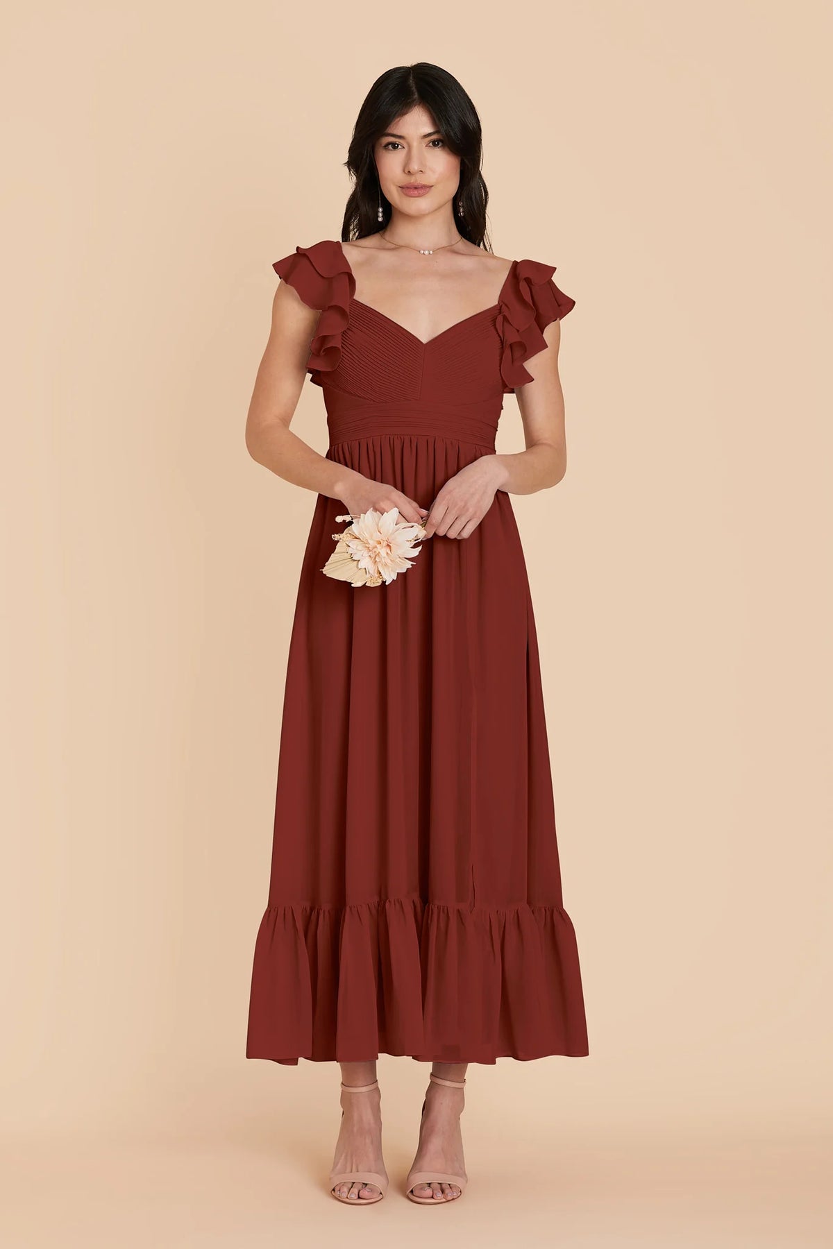Talia Black Cherry alternate view 2 bridesmaid dress