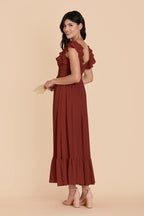 Talia Black Cherry alternate view 3 bridesmaid dress