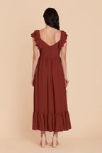 Talia Black Cherry alternate view 4 bridesmaid dress