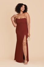 Odessa Black Cherry alternate view 6 bridesmaid dress