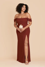 Odessa Black Cherry alternate view 7 bridesmaid dress