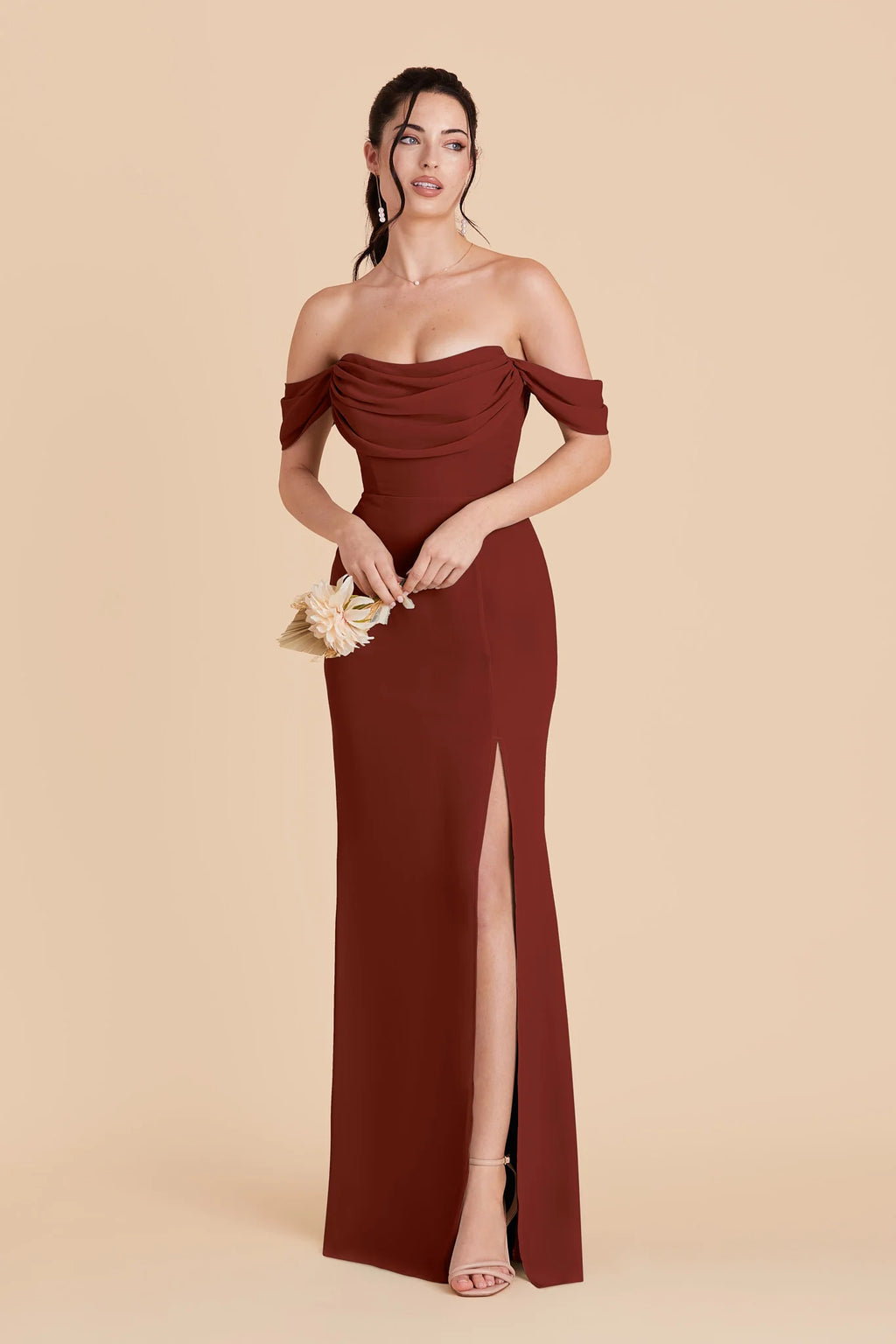 Odessa Black Cherry alternate view 2 bridesmaid dress