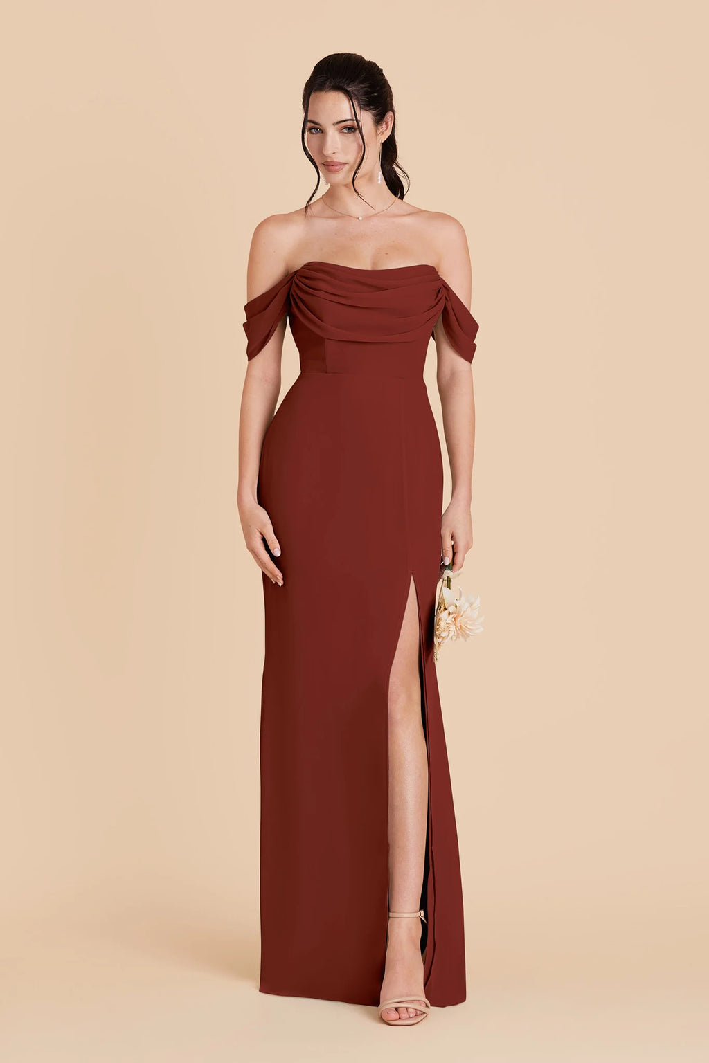 Odessa Black Cherry alternate view 4 bridesmaid dress