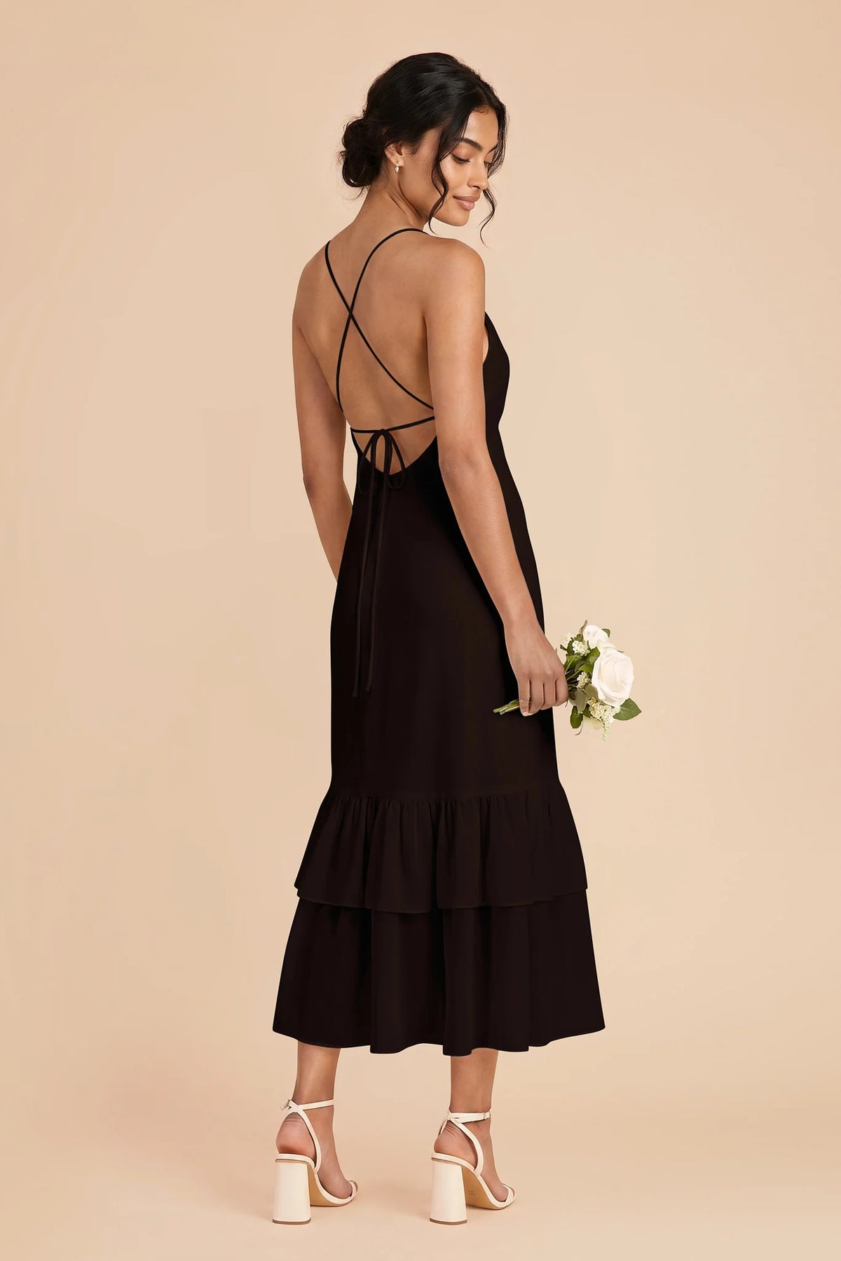 Liora Black alternate view 2 bridesmaid dress