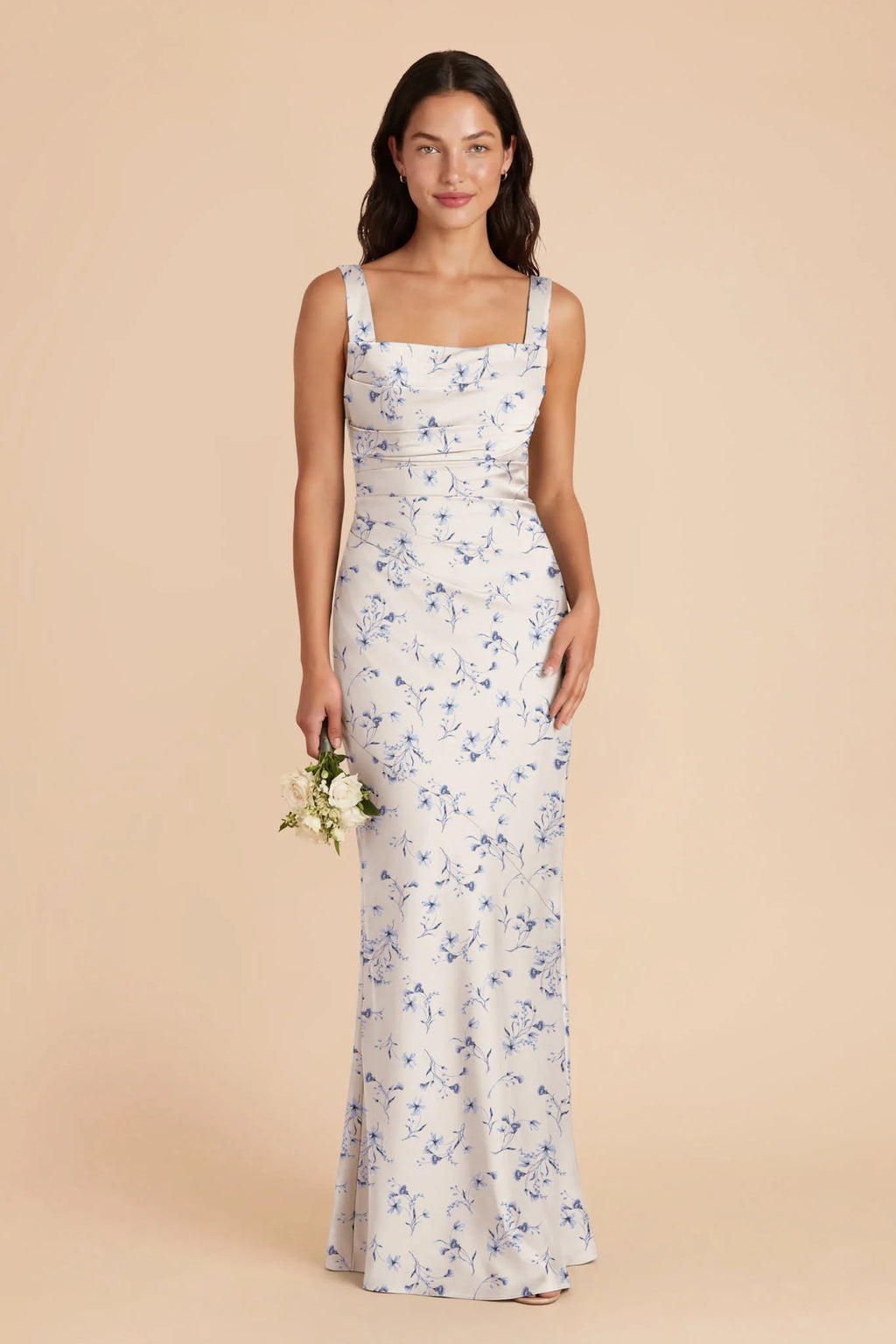 Colette Blue Le Fleur front view bridesmaid dress