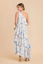 Marisol Blue Rococo Floral alternate view 1 bridesmaid dress