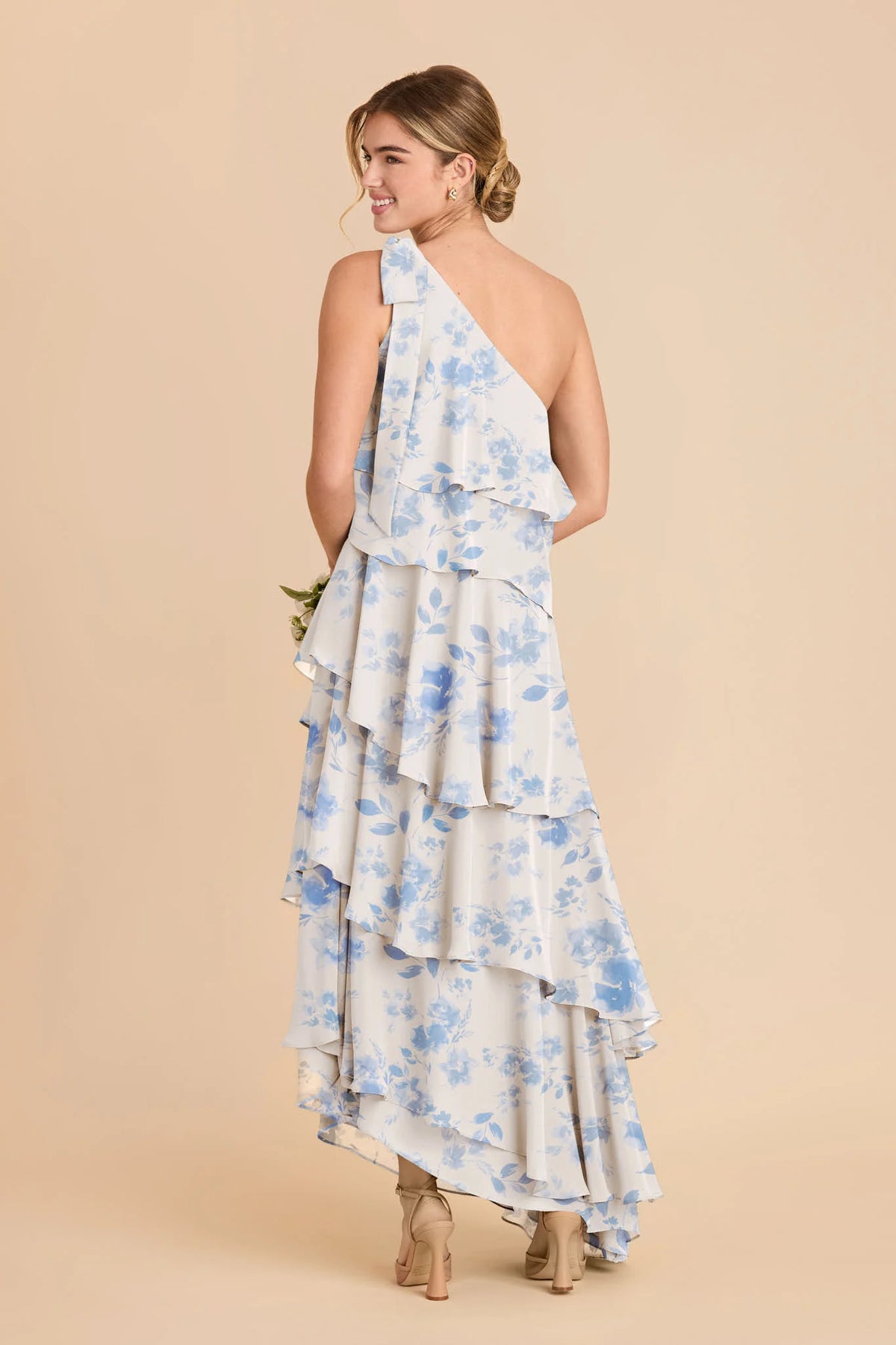 Marisol Blue Rococo Floral alternate view 1 bridesmaid dress