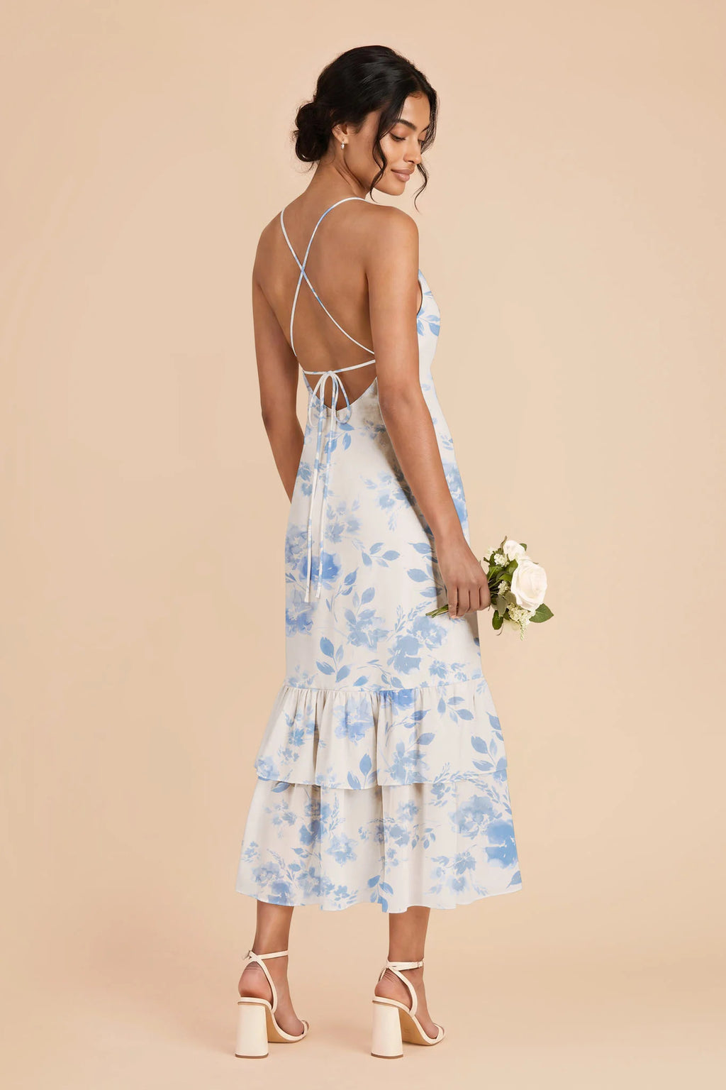 Liora Blue Rococo Floral alternate view 1 bridesmaid dress