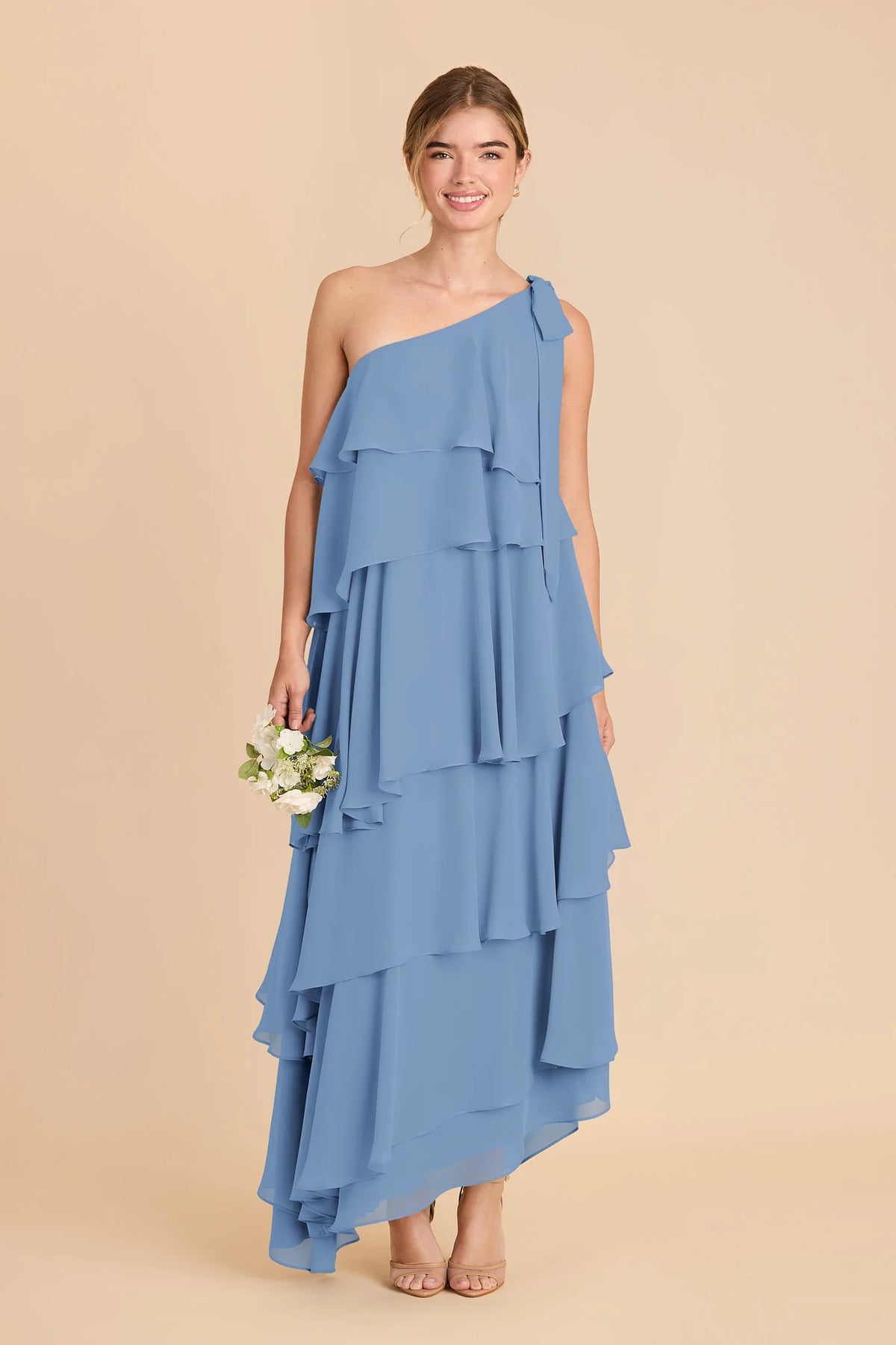 Marisol Bluebell front view bridesmaid dress
