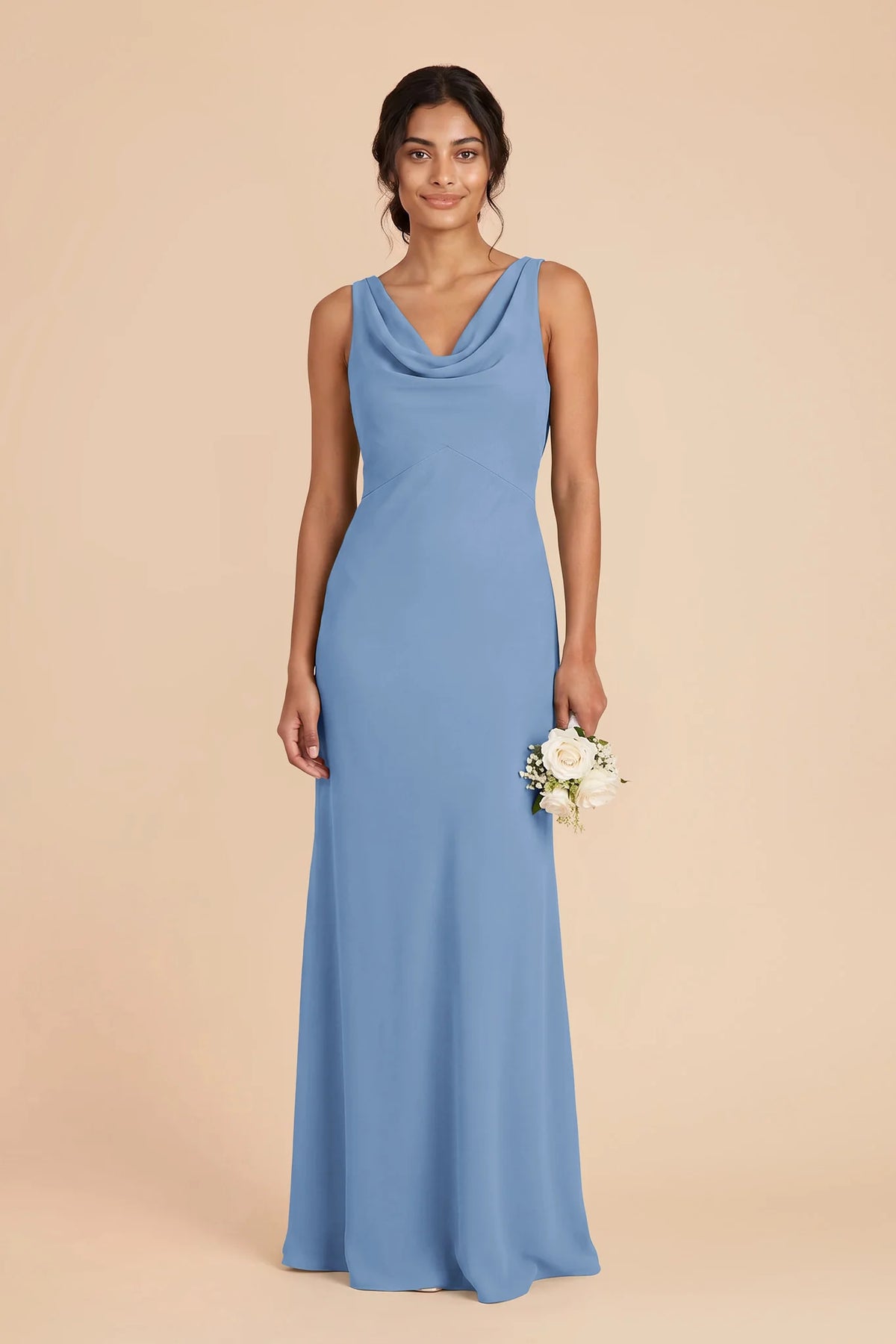 Odette Bluebell front view bridesmaid dress