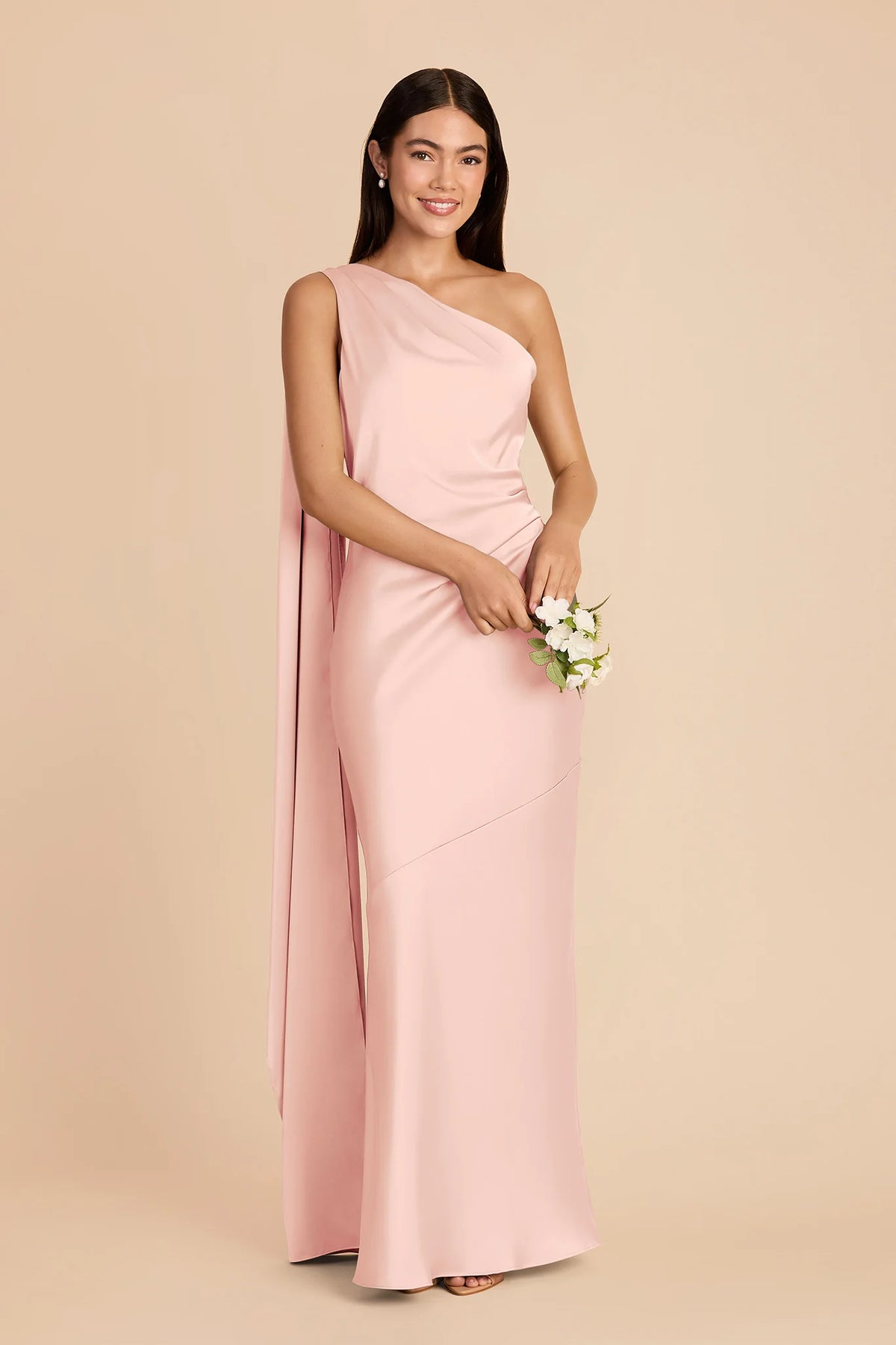 Ariadne Blush Pink alternate view 1 bridesmaid dress