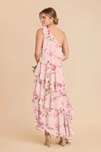 Marisol Blush Pink Rococo Floral alternate view 1 bridesmaid dress