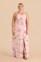 Celine Blush Pink Rococo Floral alternate view 1 bridesmaid dress