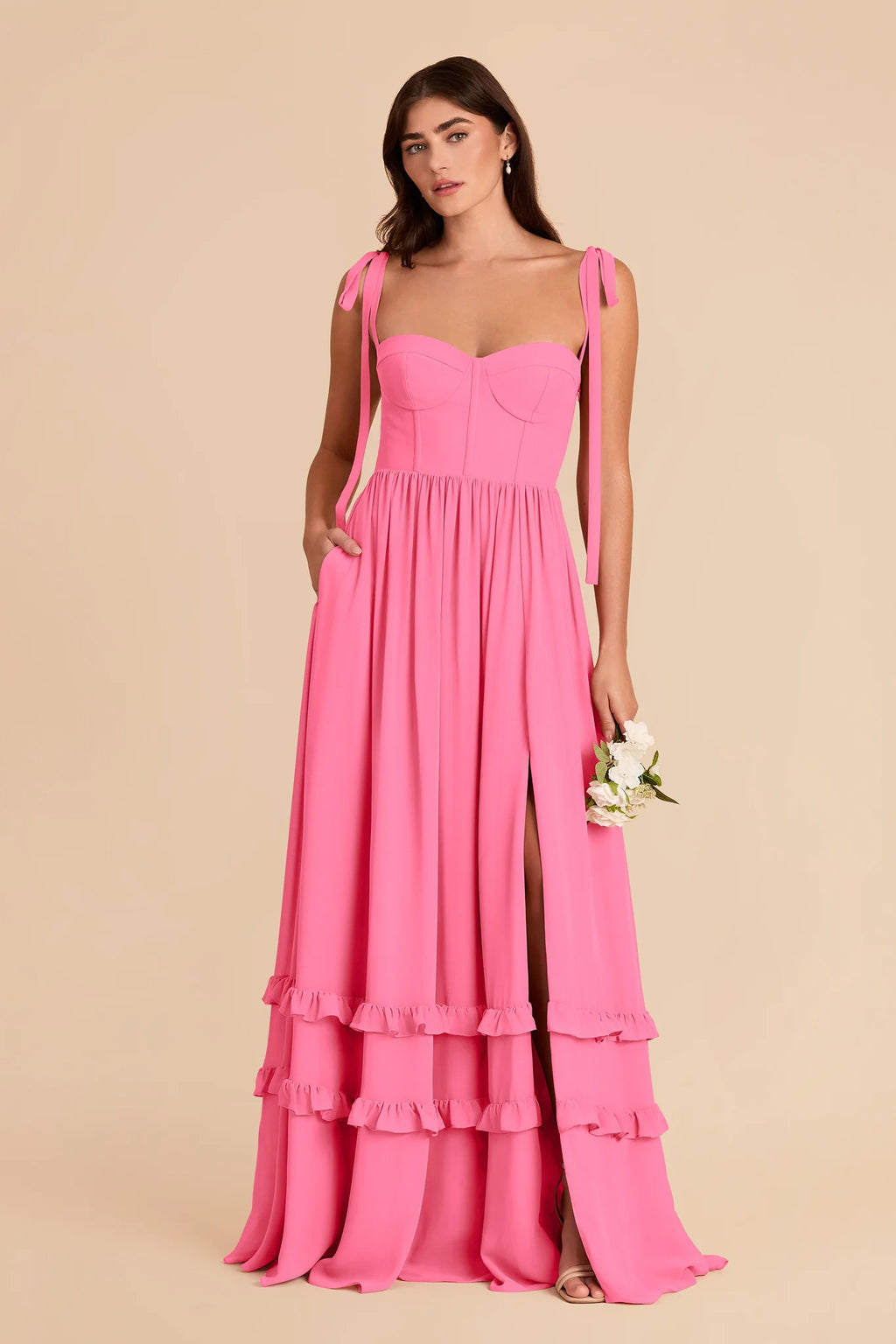 Daphne Bon Bon Pink alternate view 2 bridesmaid dress