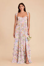 Daphne Botanical Blooms front view bridesmaid dress