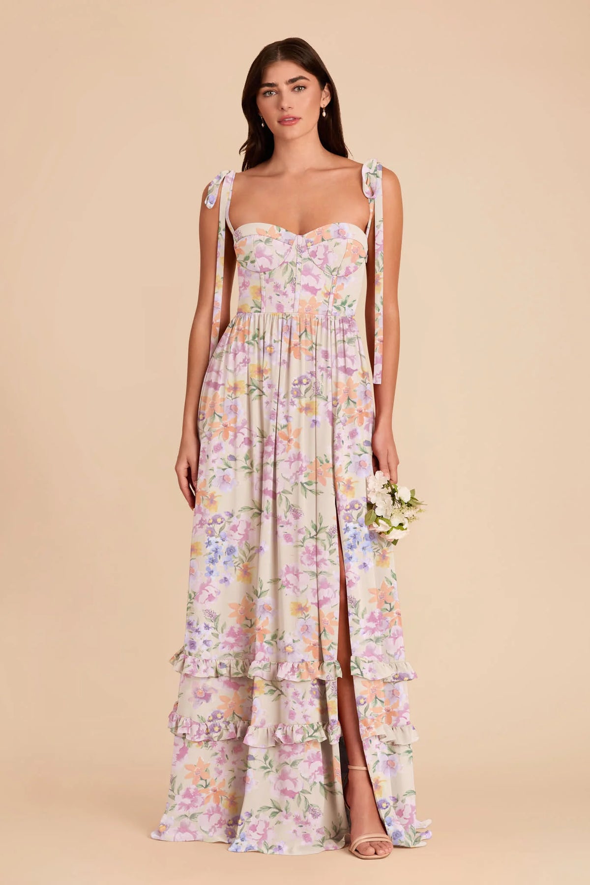 Daphne Botanical Blooms front view bridesmaid dress