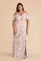 Genevieve Botanical Blooms alternate view 1 bridesmaid dress