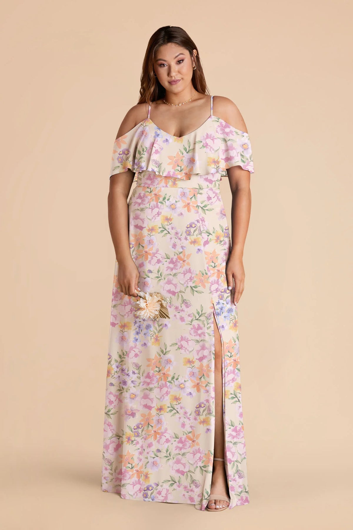 Genevieve Botanical Blooms alternate view 1 bridesmaid dress