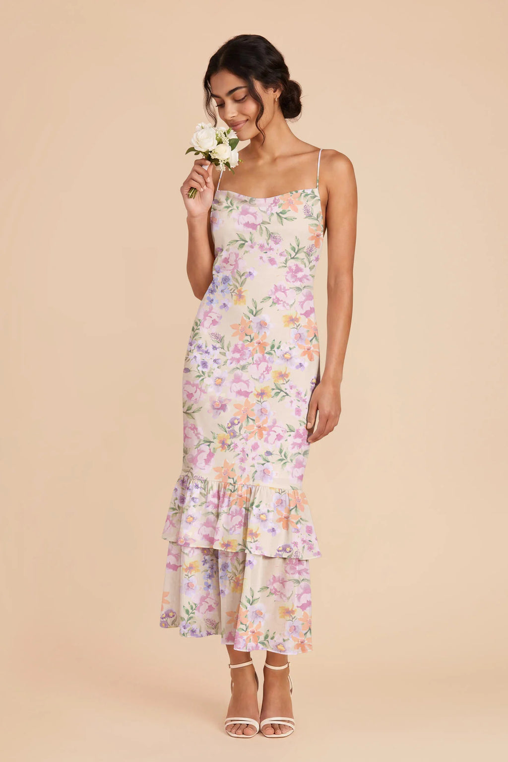 Liora Botanical Blooms front view bridesmaid dress