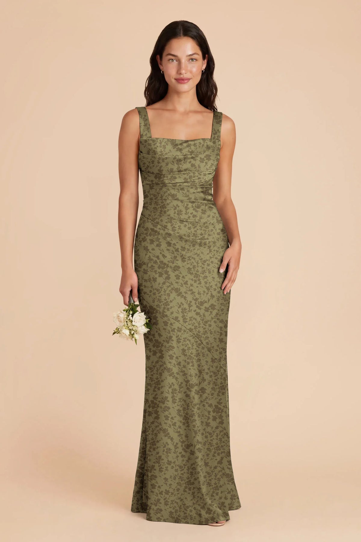 Colette Bright Martini Dreamy Floral front view bridesmaid dress