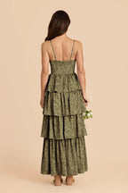 Calista Bright Martini Dreamy Floral back view bridesmaid dress