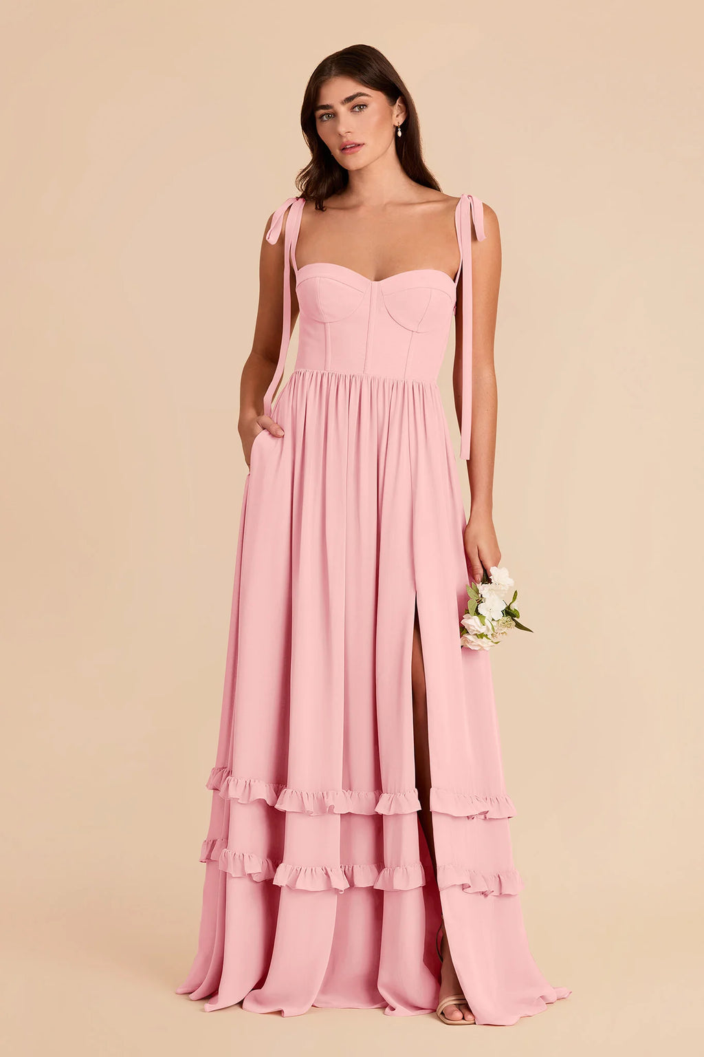 Daphne Bubblegum Pink alternate view 3 bridesmaid dress